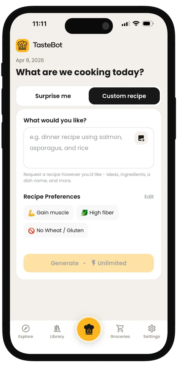 Recipe Generator from Ingredients You Have screenshot