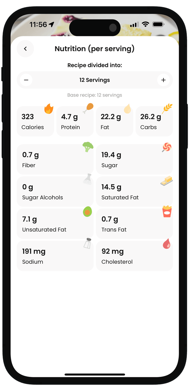Check nutritional info