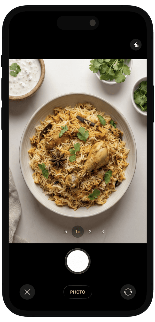 Photo-to-recipe
