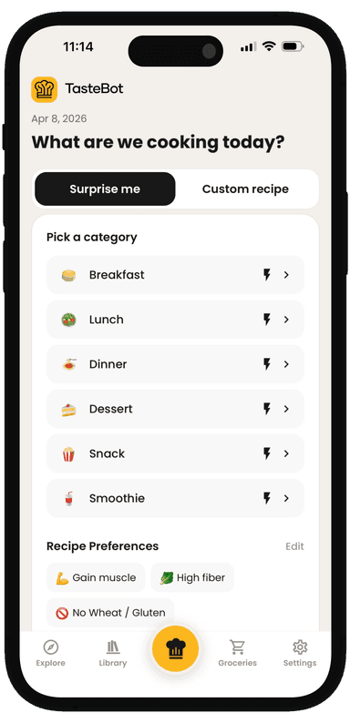 TasteBot - AI Recipe Generator