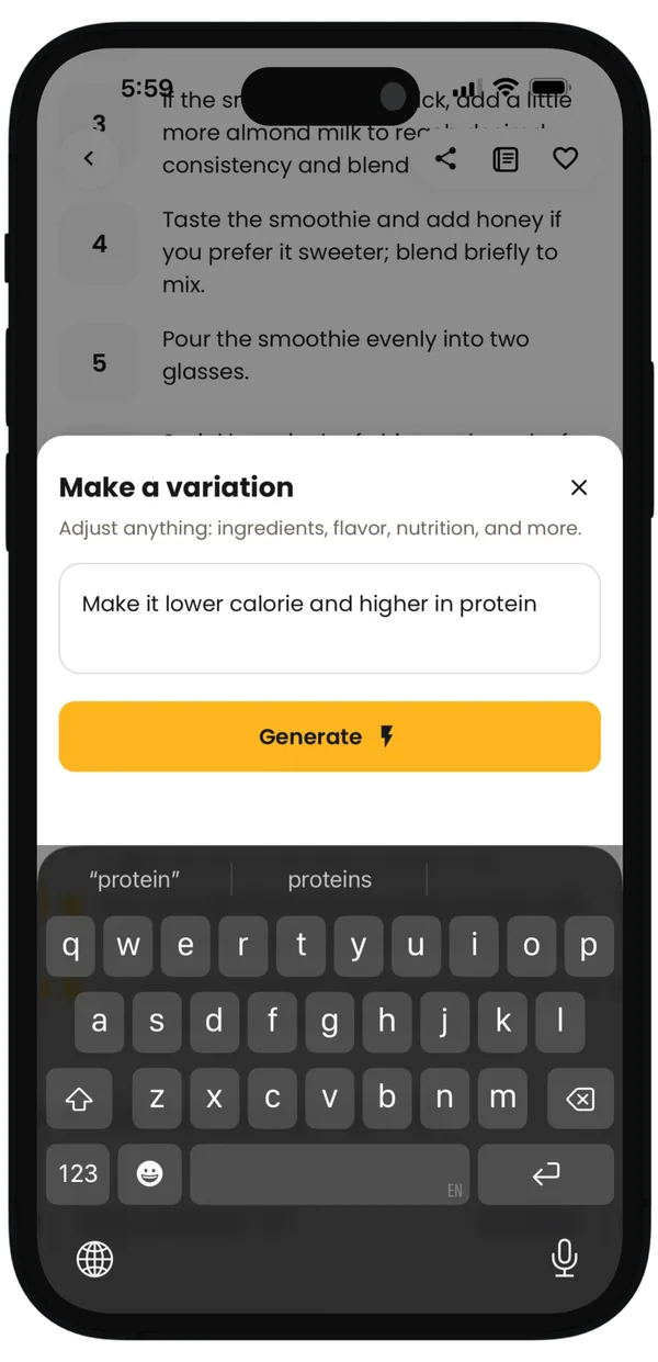 Recipe Organizer App for Saved Recipes and Cookbooks supporting screenshot